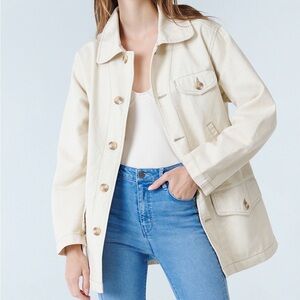 Unpublished Jacket in Blanch Beige Off White Utility Fall Spring Jacket